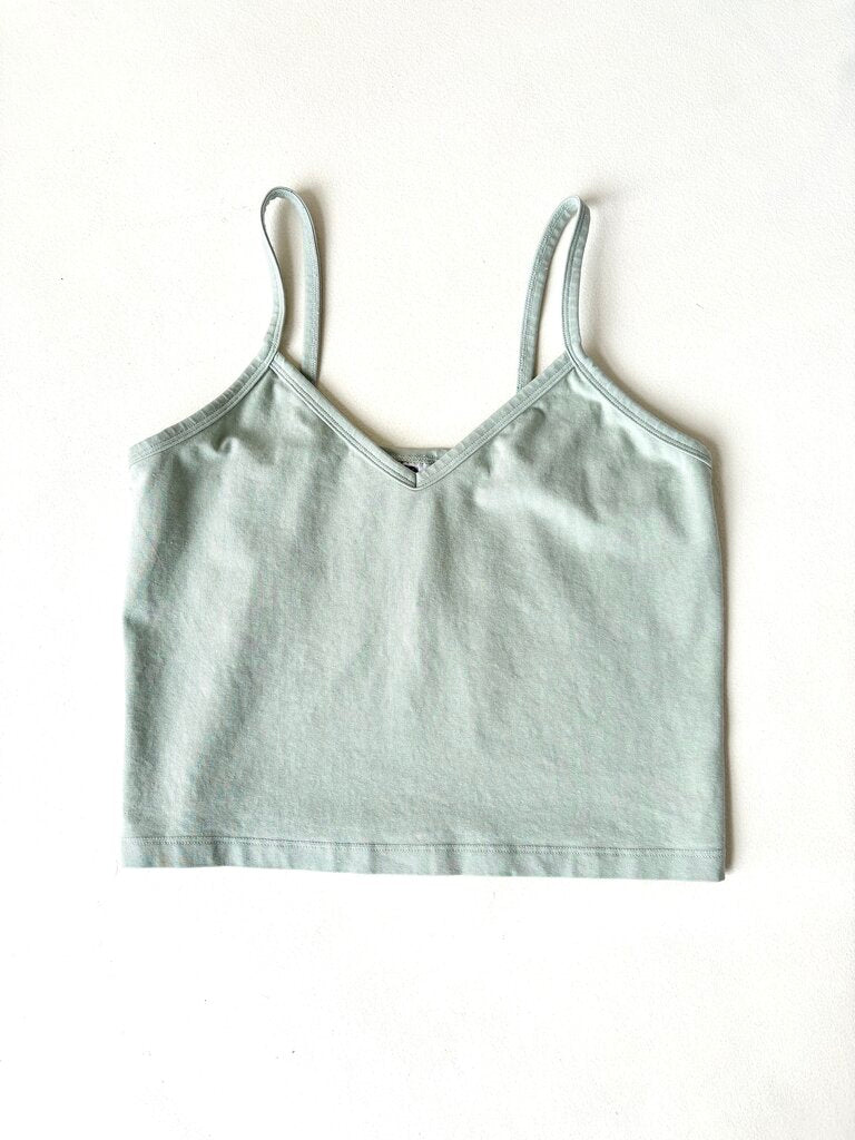 JUNGMAVEN SPAGHETTI TANK IN AGAVE SIZE MEDIUM
