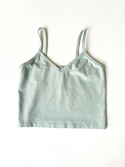 JUNGMAVEN SPAGHETTI TANK IN AGAVE SIZE MEDIUM