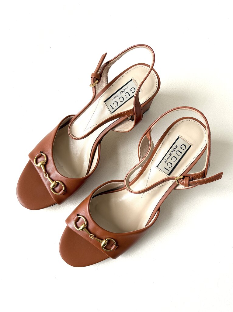 GUCCI 'HORSEBIT SANDALS' SIZE 40