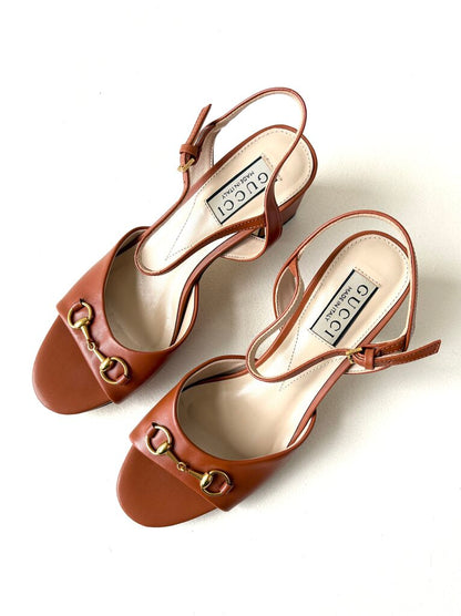 GUCCI 'HORSEBIT SANDALS' SIZE 40