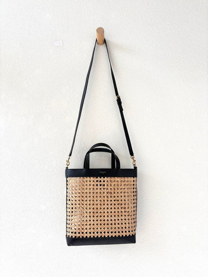 SAINT LAURENT NORTH SOUTH SHOPPING TOTE