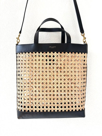 SAINT LAURENT NORTH SOUTH SHOPPING TOTE