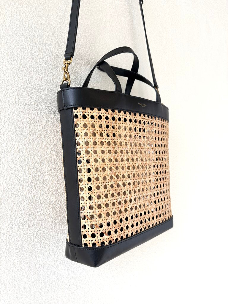 SAINT LAURENT NORTH SOUTH SHOPPING TOTE