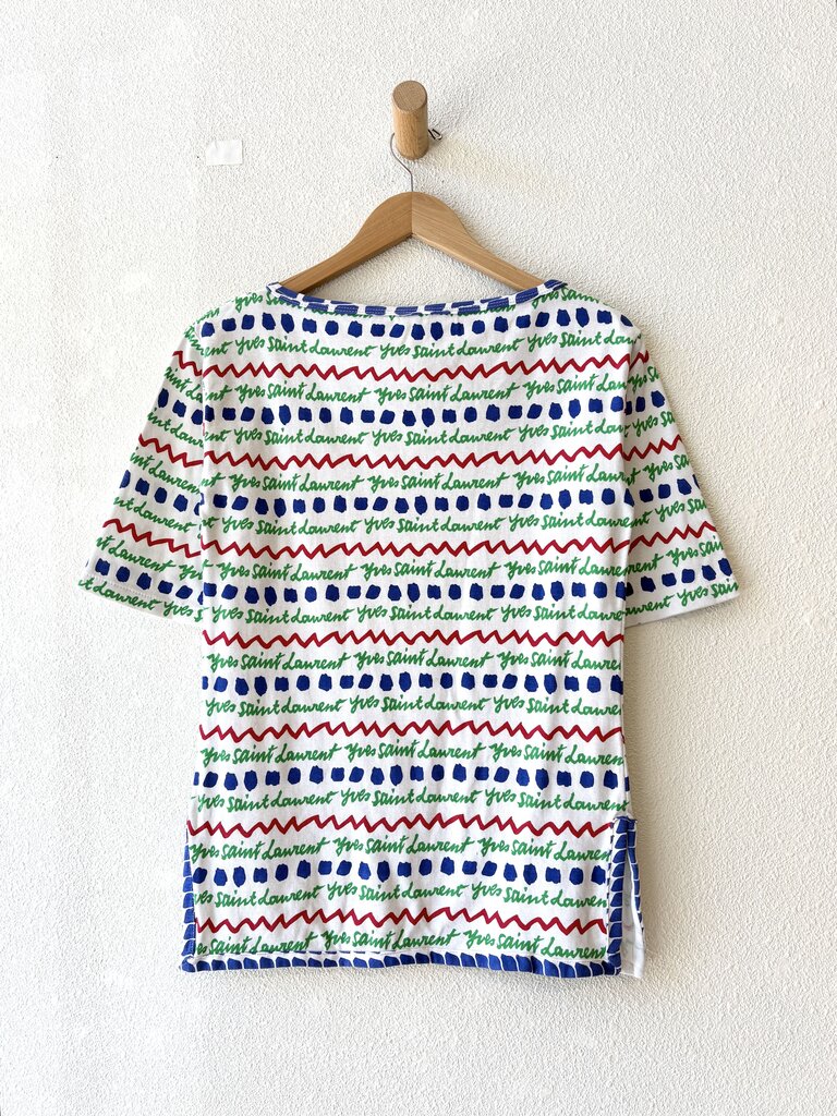VINTAGE YVES SAINT LAURENT LOGO TEE