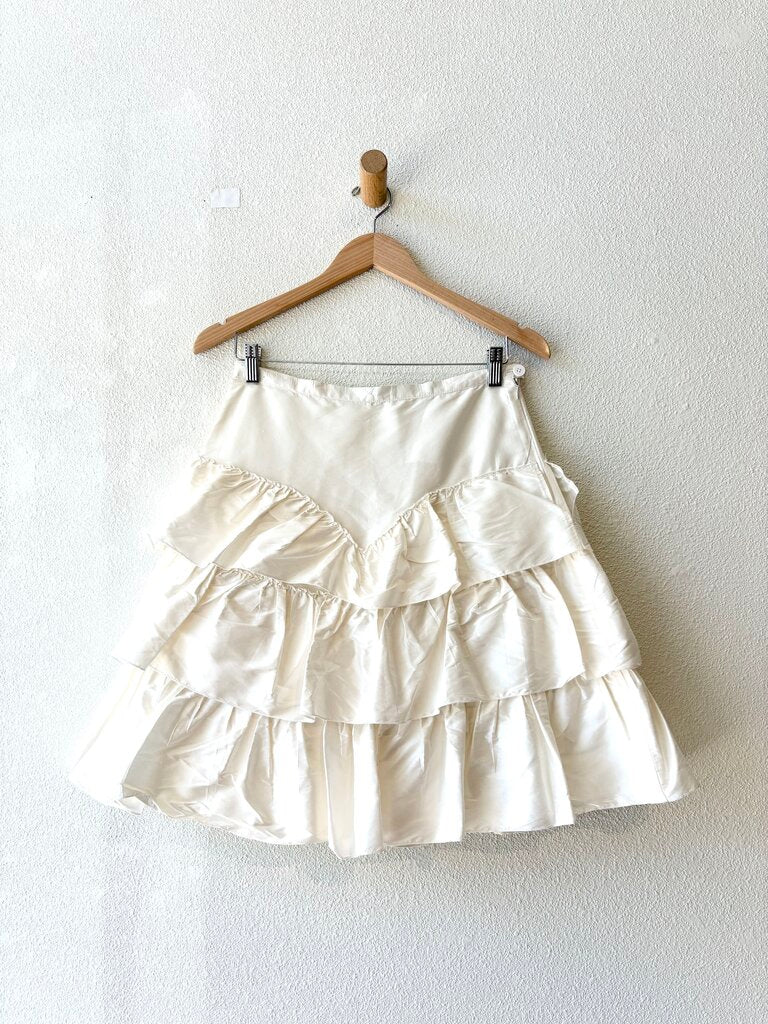 CHELSEA MAK RUFFLE SKIRT SIZE SMALL