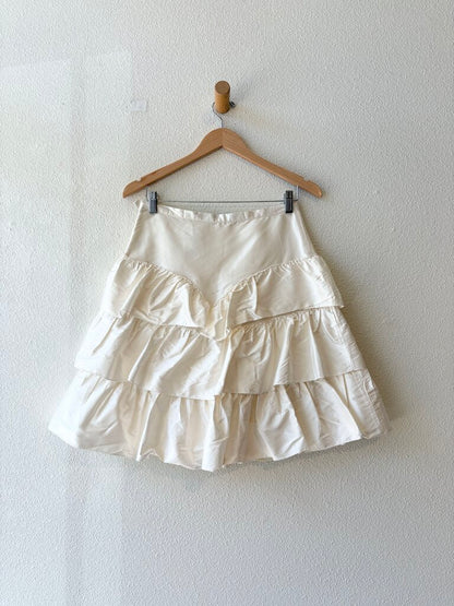 CHELSEA MAK RUFFLE SKIRT SIZE SMALL