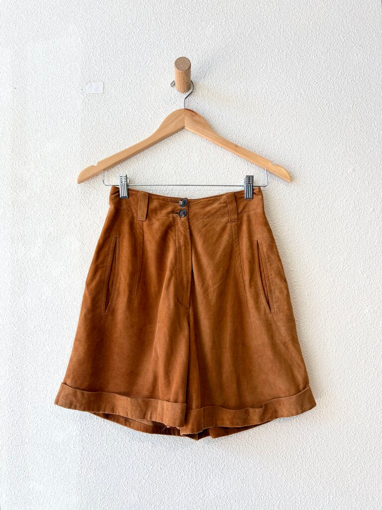 VINTAGE JIL SANDER SUEDE SHORTS