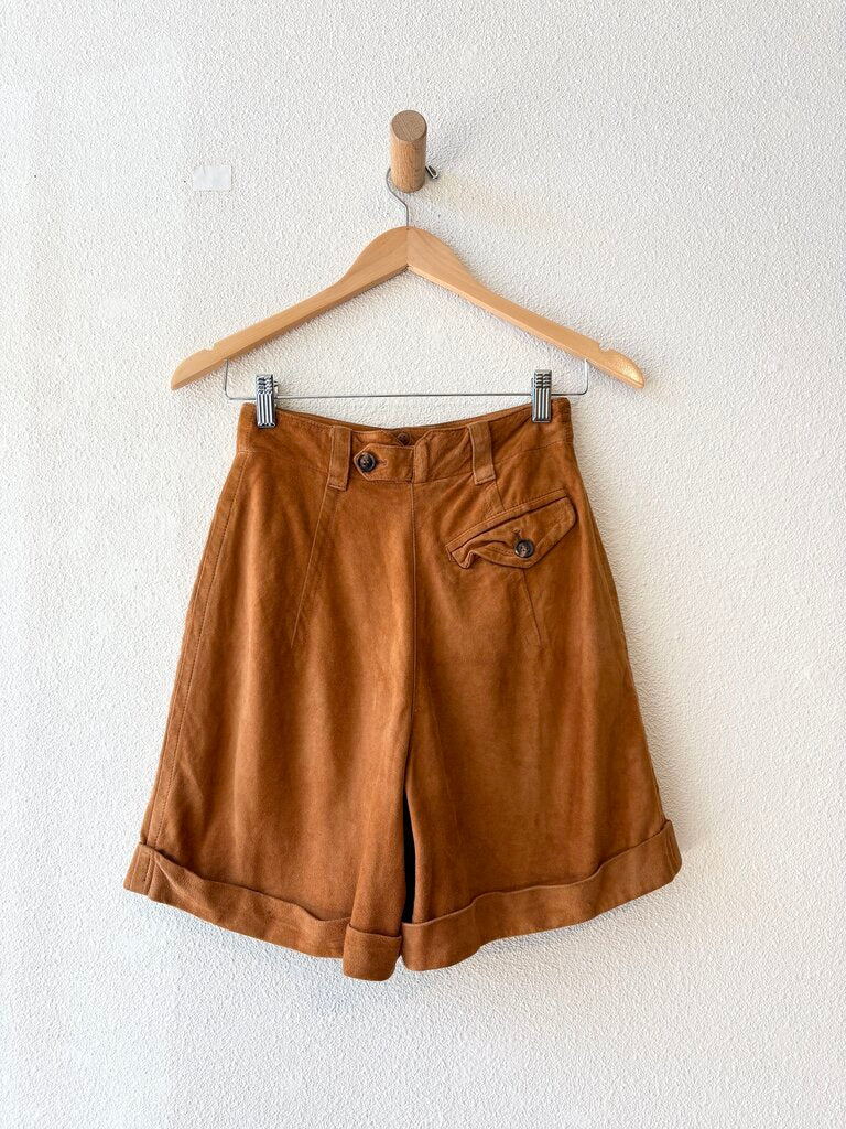 VINTAGE JIL SANDER SUEDE SHORTS
