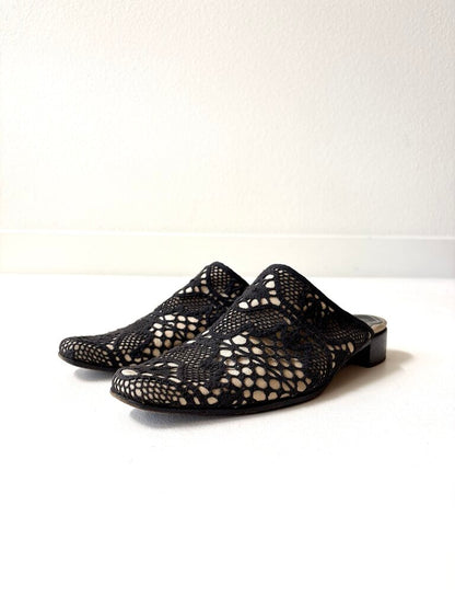 VINTAGE DRIES VAN NOTEN LACE MULES SIZE 38.5