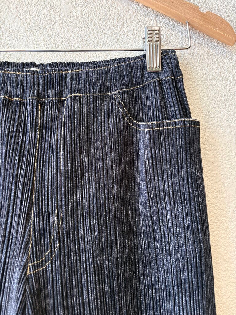 ISSEY MIYAKE PLEATS PLEASE INDIGO PANTS SIZE SMALL
