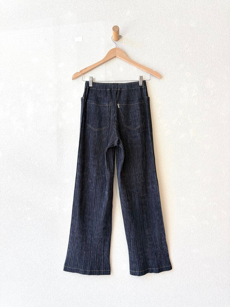 ISSEY MIYAKE PLEATS PLEASE INDIGO PANTS SIZE SMALL