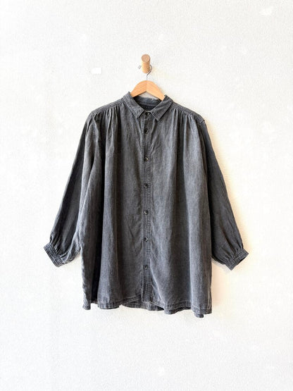 ICHI ANTIQUITES LINEN SHIRT ONE SIZE