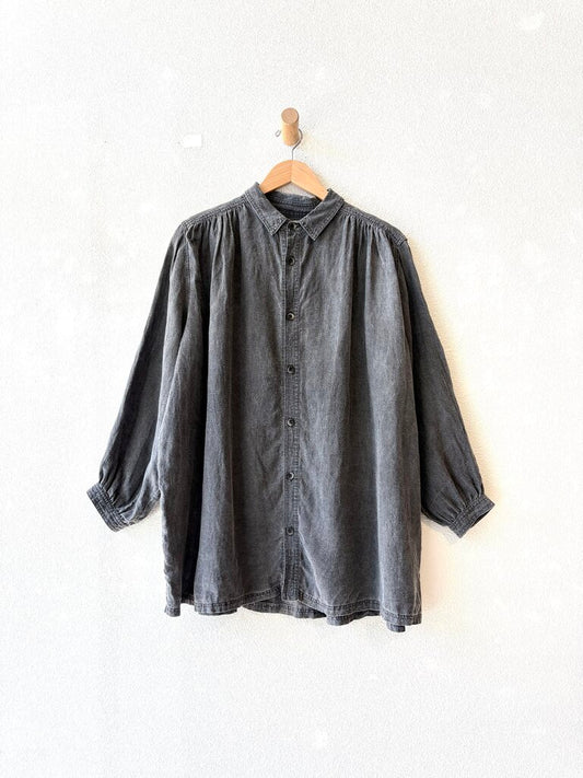 ICHI ANTIQUITES LINEN SHIRT ONE SIZE