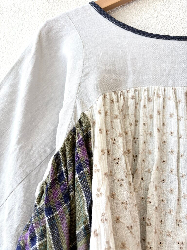 LA REUNION PATCHWORK TOP ONE SIZE