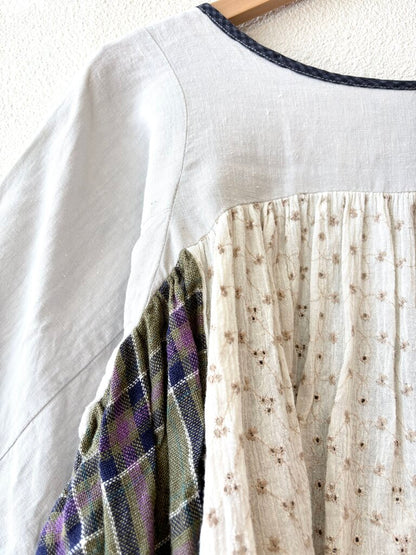 LA REUNION PATCHWORK TOP ONE SIZE