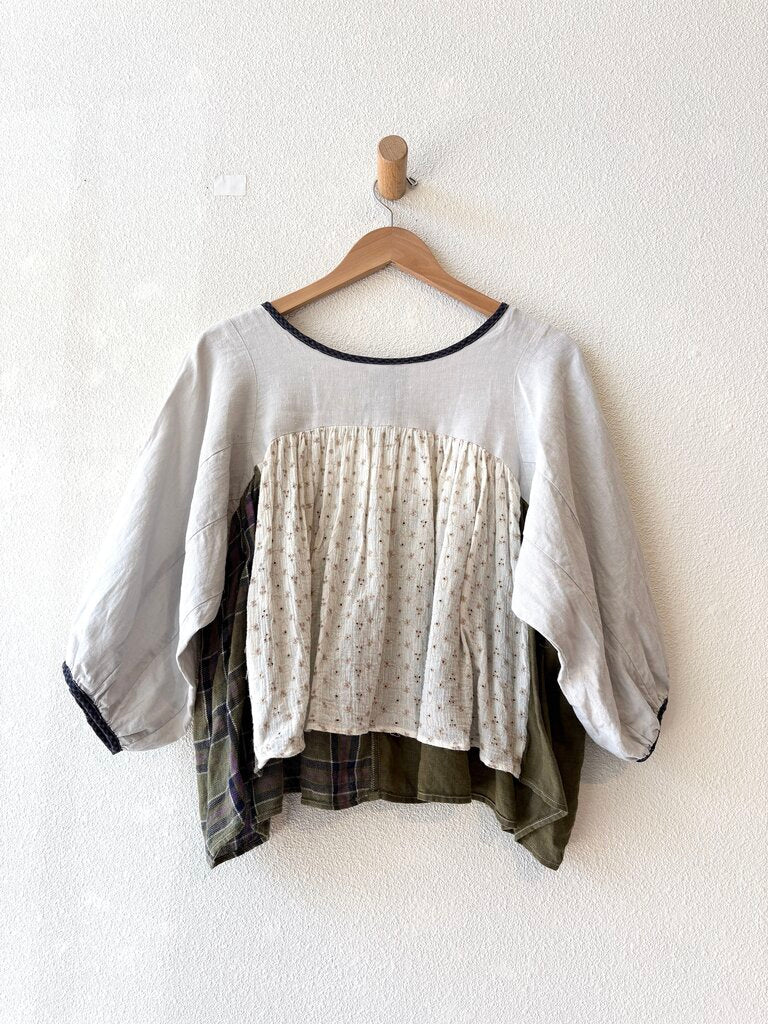 LA REUNION PATCHWORK TOP ONE SIZE
