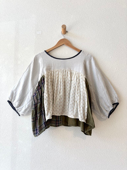 LA REUNION PATCHWORK TOP ONE SIZE