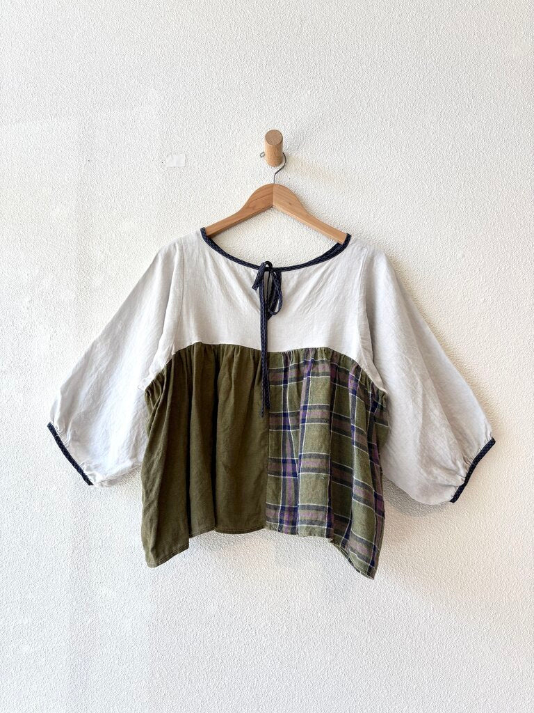 LA REUNION PATCHWORK TOP ONE SIZE
