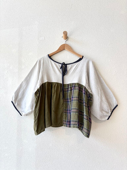 LA REUNION PATCHWORK TOP ONE SIZE