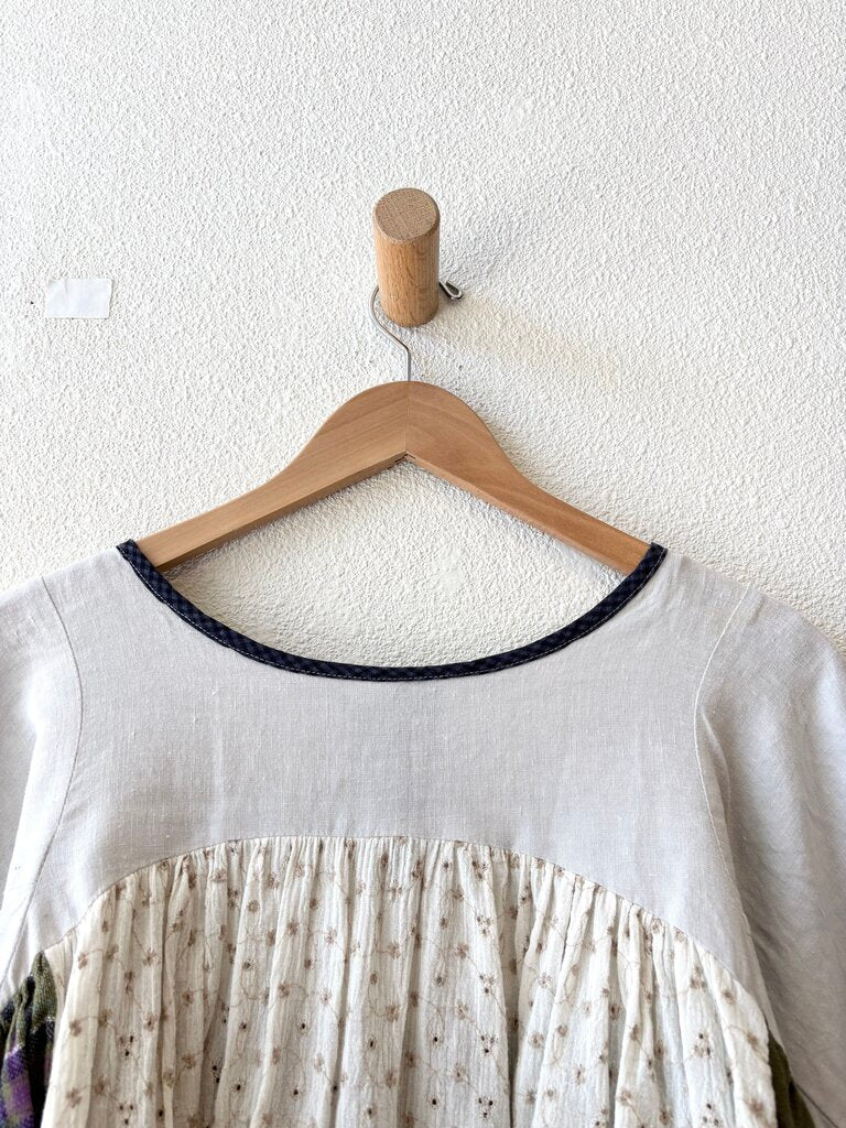 LA REUNION PATCHWORK TOP ONE SIZE