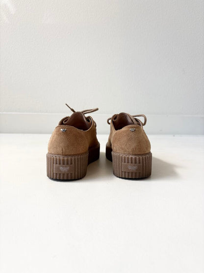 WEEKEND MAX MARA LOW SUEDE ANKLE BOOTS SIZE 39