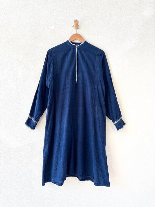 INJIRI INDIGO COTTON DRESS SIZE 40
