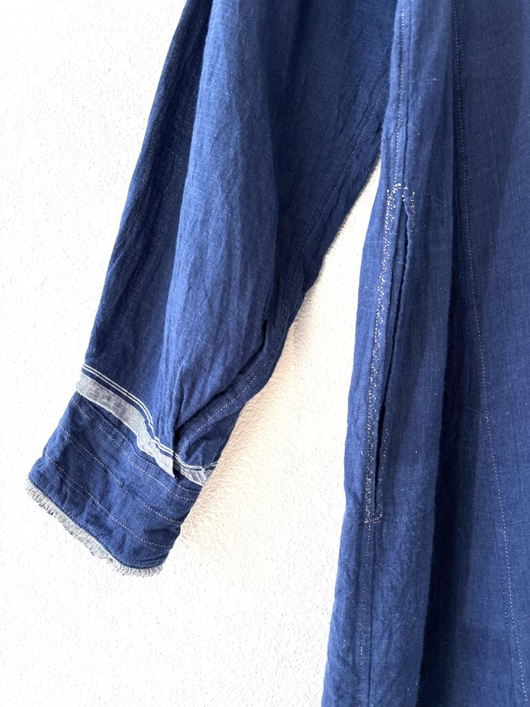 INJIRI INDIGO COTTON DRESS SIZE 40