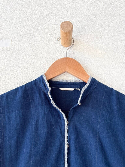 INJIRI INDIGO COTTON DRESS SIZE 40