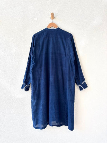 INJIRI INDIGO COTTON DRESS SIZE 40