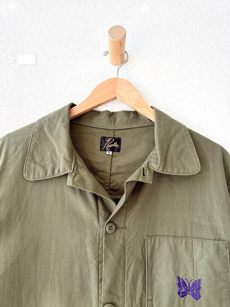 NEEDLES COTTON CHORE JACKET SIZE MEDIUM
