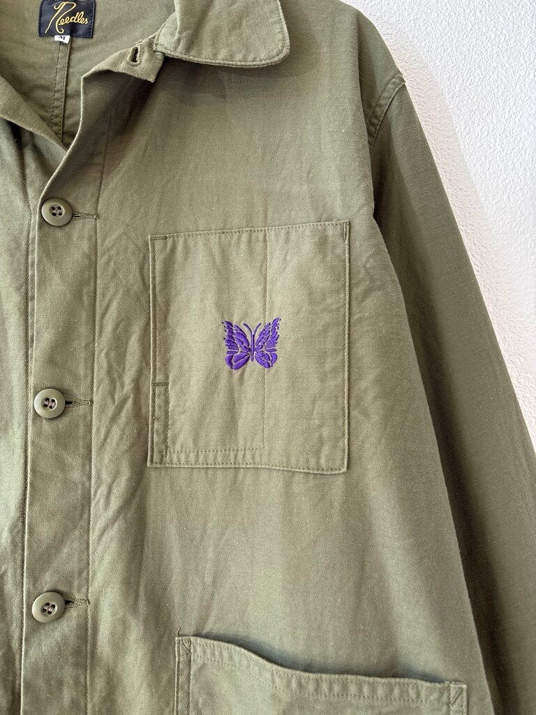 NEEDLES COTTON CHORE JACKET SIZE MEDIUM