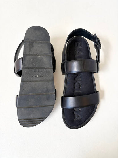 BALENCIAGA TWO STRAP BUCKLE SANDALS SIZE 40