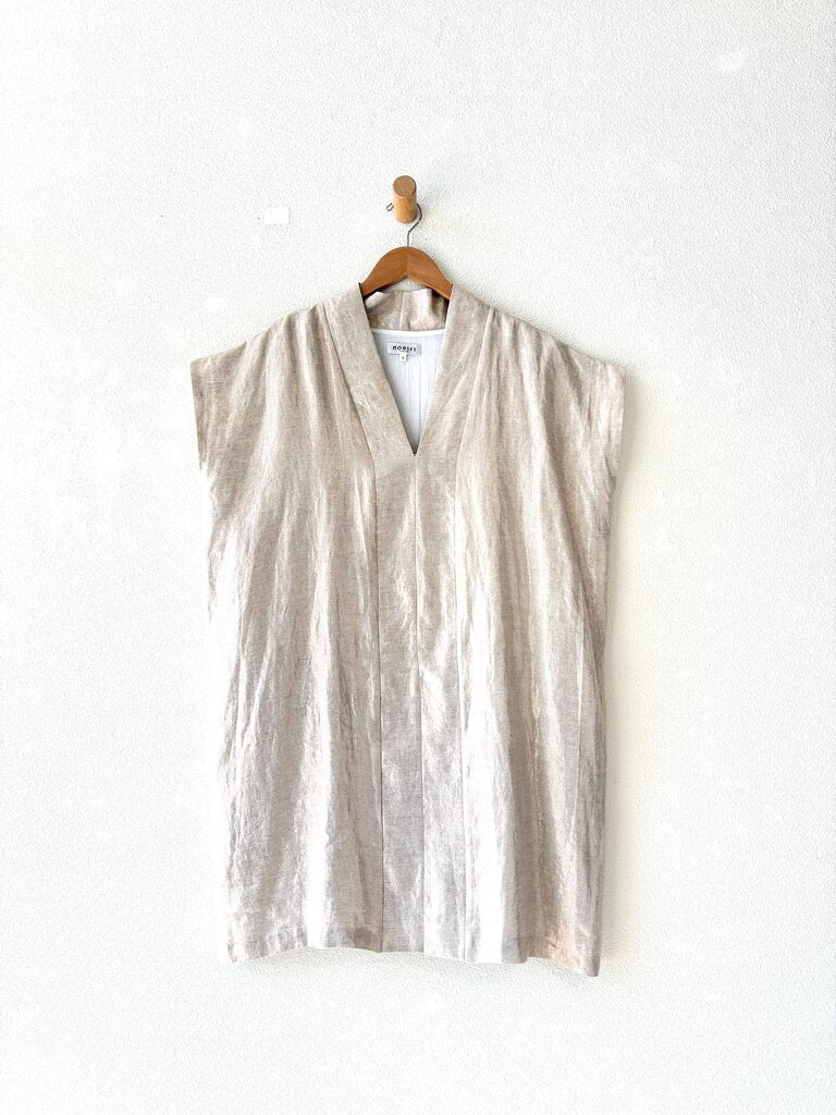 HORSES ATELIER METALLIC LINEN DRESS SIZE 3