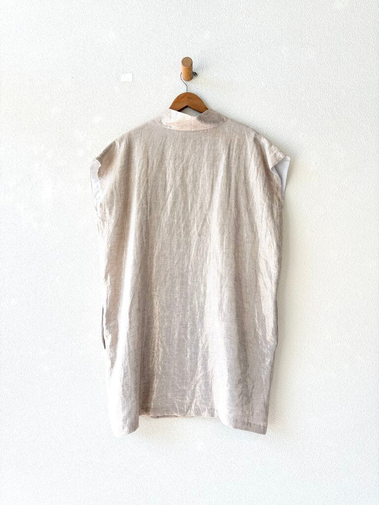 HORSES ATELIER METALLIC LINEN DRESS SIZE 3