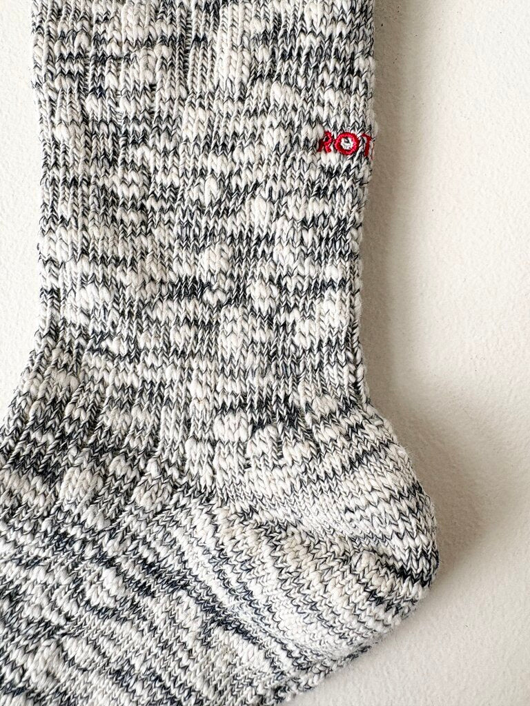 ROTOTO COTTON SLUB CREW SOCKS IN NAVY SIZE MEDIUM