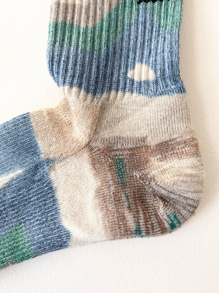 ROTOTO ALL ROUNDER MERINO CREW SOCKS IN GREEN SIZE LARGE
