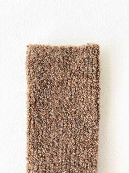 ROTOTO MERINO BOUCLE SOCKS IN CAMEL SIZE LARGE