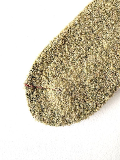 ROTOTO MERINO BOUCLE SOCKS IN PISTACHIO SIZE LARGE