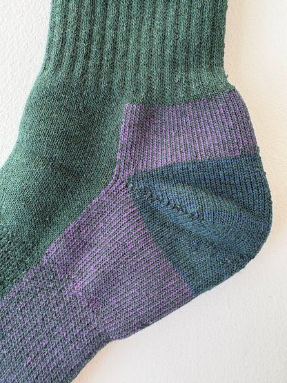 ROTOTO MERINO PILE SOCKS IN DARK GREEN SIZE SMALL
