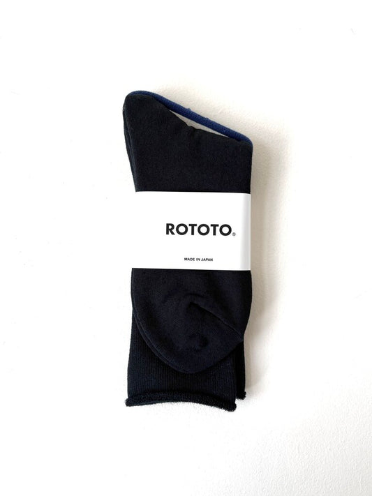 ROTOTO CITY SOCKS IN BLACK SIZE MEDIUM