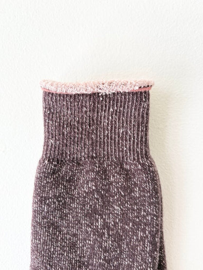 ROTOTO REVERSIBLE PILE COTTON SOCKS SIZE MEDIUM