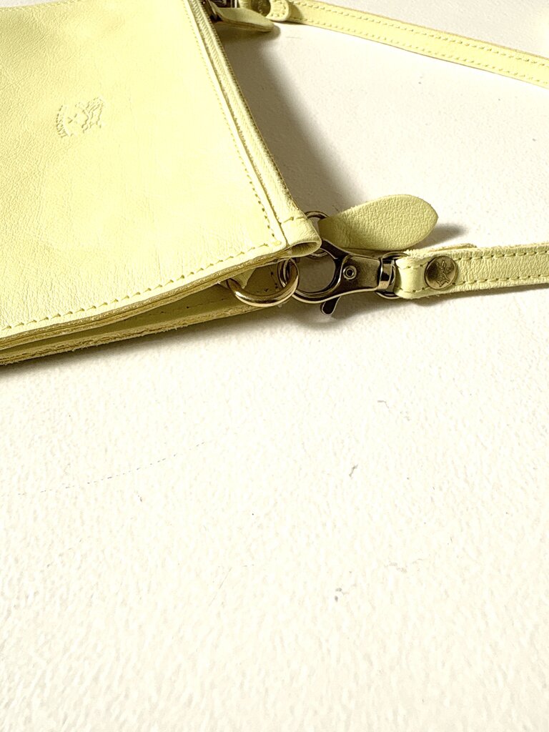IL BISONTE DOUBLE ZIPPER POUCH CROSSBODY BAG