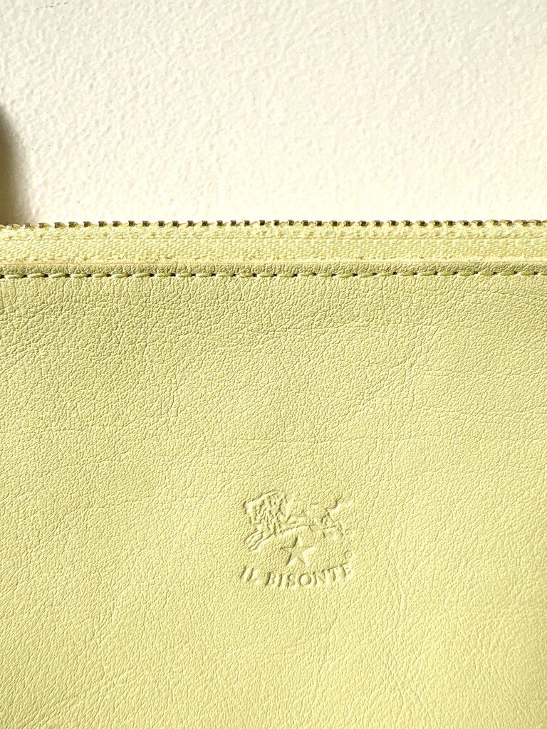 IL BISONTE DOUBLE ZIPPER POUCH CROSSBODY BAG