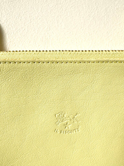 IL BISONTE DOUBLE ZIPPER POUCH CROSSBODY BAG
