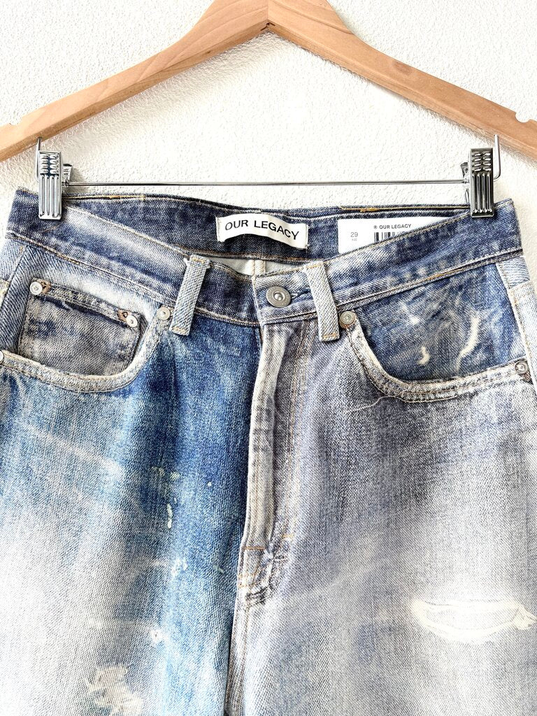 OUR LEGACY DIGITAL PRINTED JEANS SIZE 29