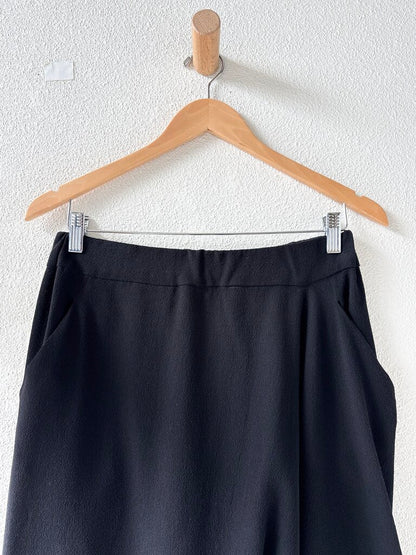 ANNTIAN WOOL CREPE DROP CROTCH PANTS ONE SIZE