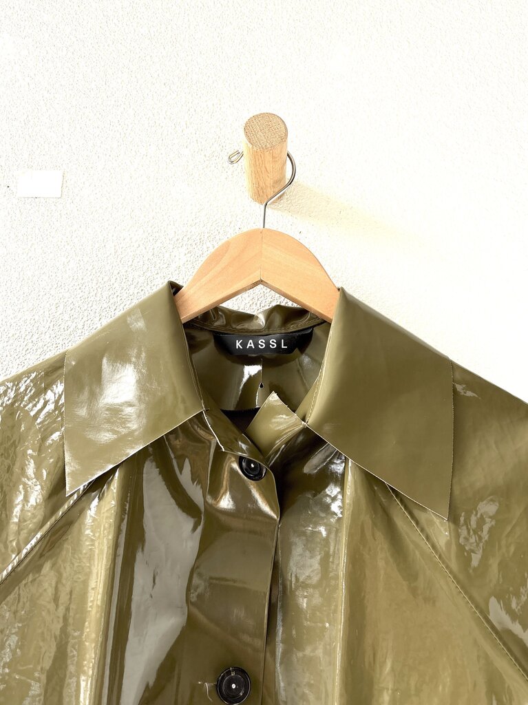 KASSL EDITIONS ORIGINAL HIP LACQUER JACKET SIZE X-SMALL