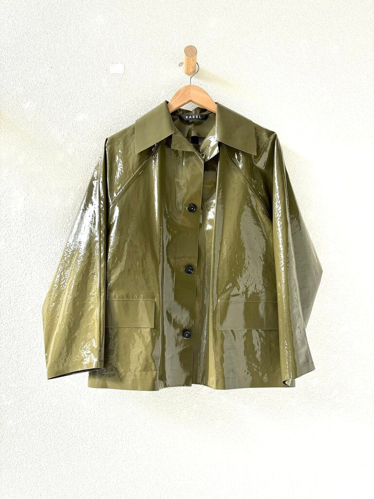 KASSL EDITIONS ORIGINAL HIP LACQUER JACKET SIZE X-SMALL