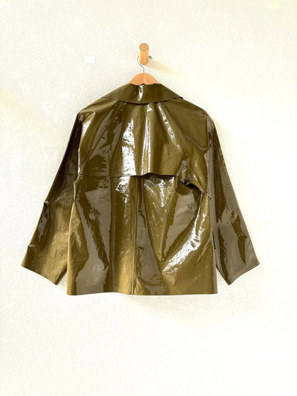 KASSL EDITIONS ORIGINAL HIP LACQUER JACKET SIZE X-SMALL