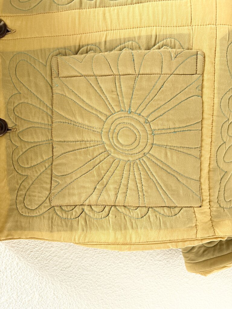 BODE BOTANIC SHADOW QUILT JACKET SIZE MEDIUM